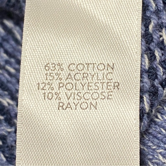 Pure Jill Blue Cowl Neck Pullover Sweater Tunic Lagenlook Minimalist XS - Picture 6 of 8